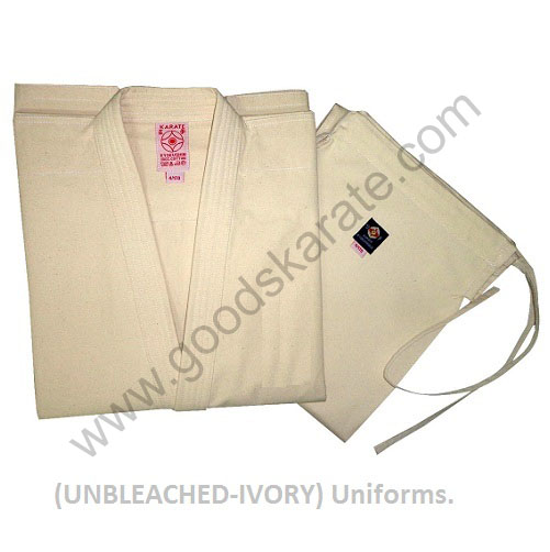 Unbleached kyokushin Style Gi